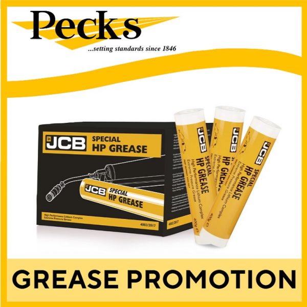 Seasonal Savings JCB Grease Promotion Pecks Ltd